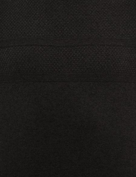 Antrasit Melanj Slim Fit Yarım Balıkçı Triko Kazak - 50233719036