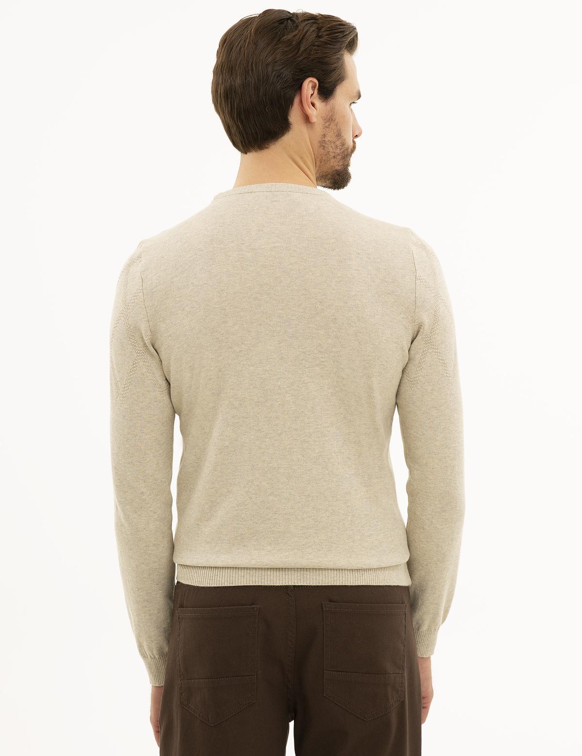 Kum Melanj Slim Fit Triko Kazak - 50233736023