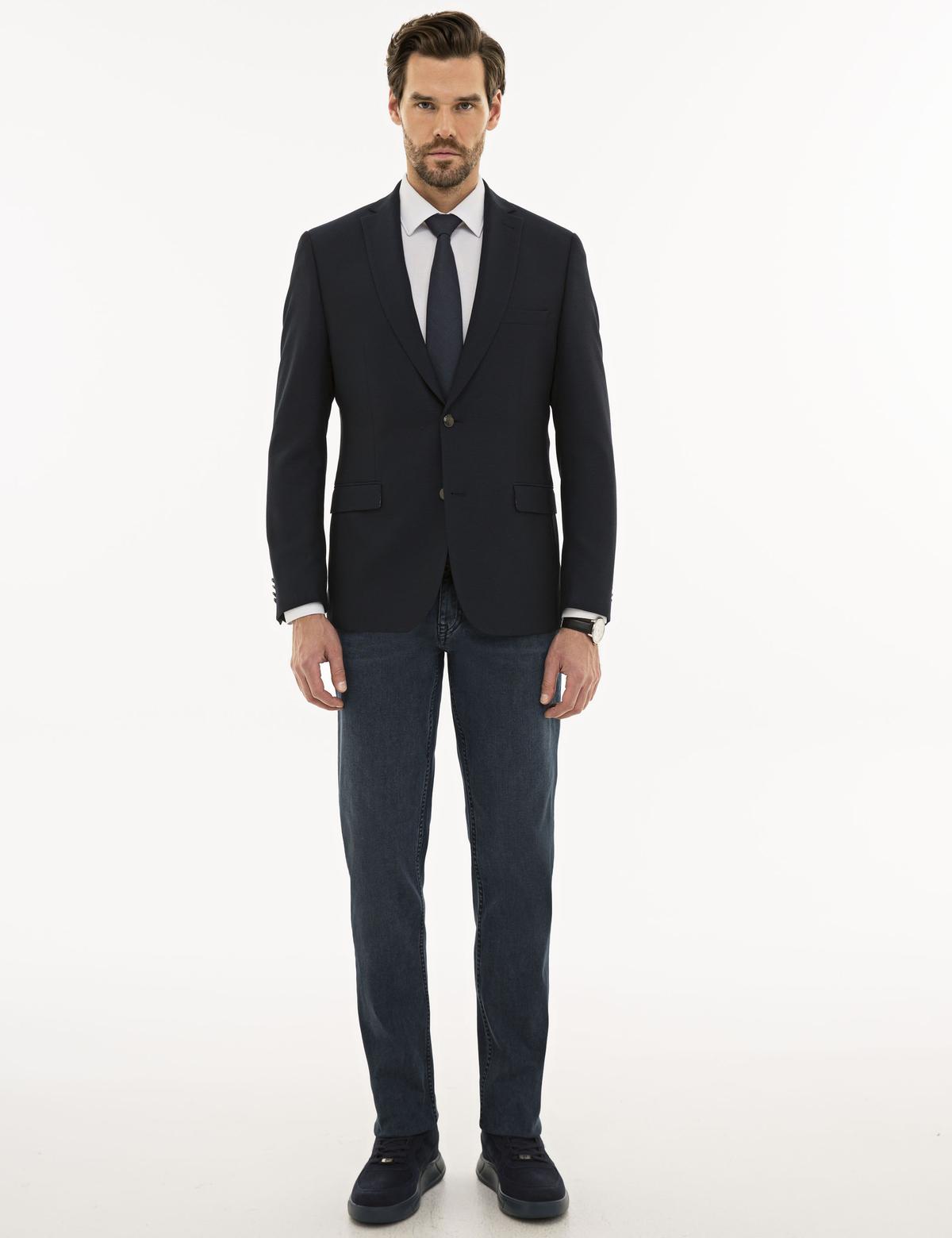 Lacivert Slim Fit Ceket - 50230907041