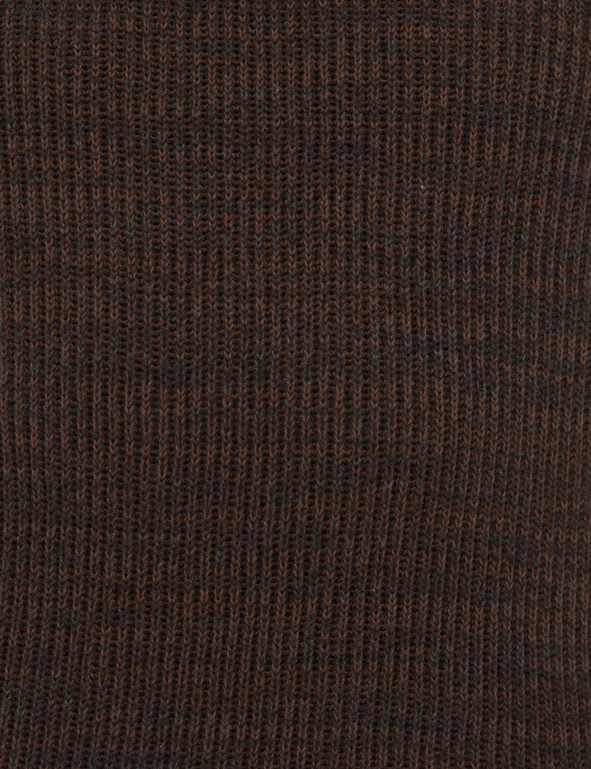 Kahverengi Slim Fit Bisiklet Yaka Triko Kazak - 50227830038