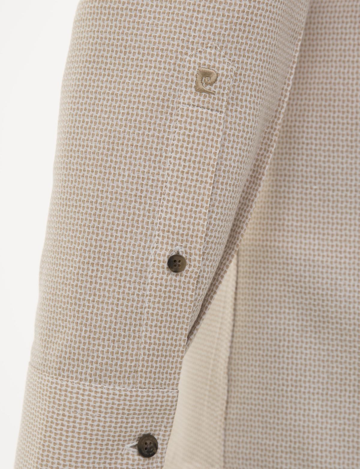 Açık Kahverengi Slim Fit Gömlek - 50233536006