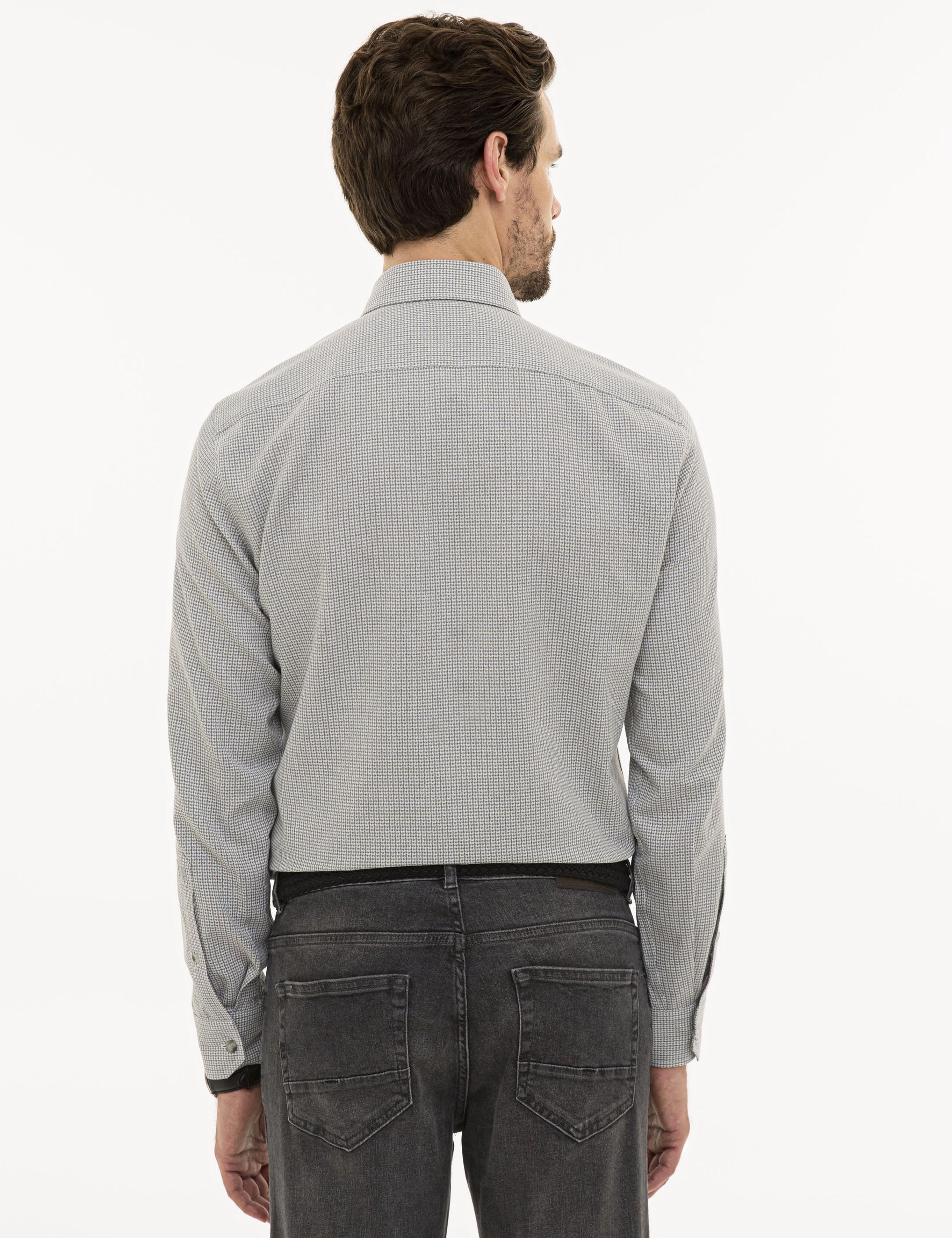 Gri Slim Fit Gömlek