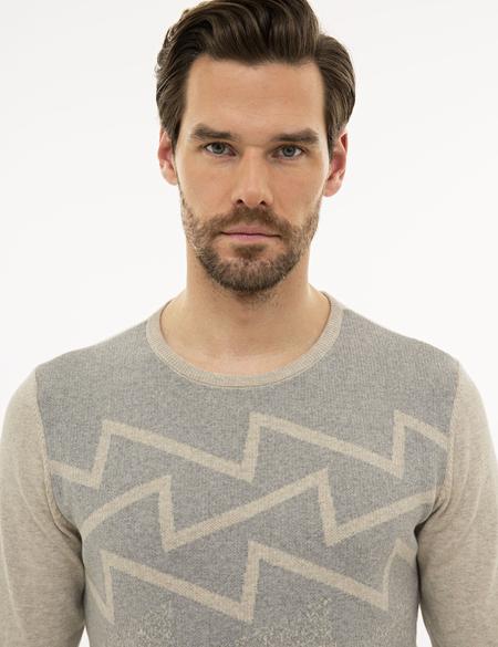 Kum Melanj Slim Fit Triko Kazak - 50233726019