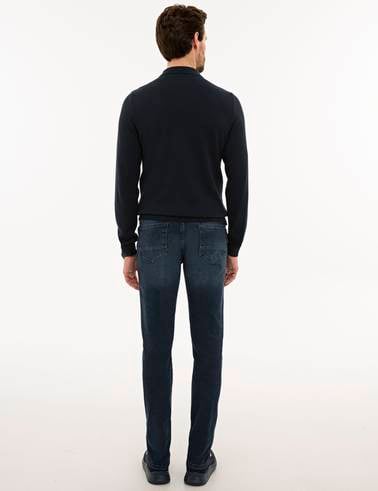 İndigo Slim Fit Denim Pantolon
