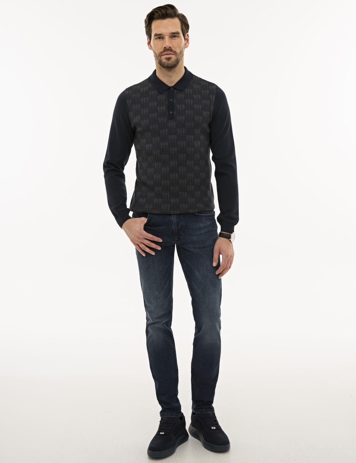 İndigo Slim Fit Denim Pantolon