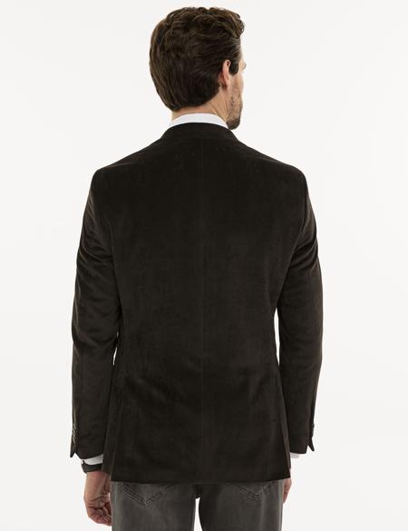 Kahverengi Eksta Slim Fit Ceket - 50208863077