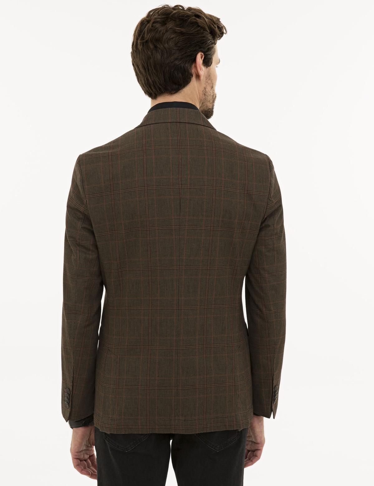 Kahverengi Slim Fit Ceket - 50225490080