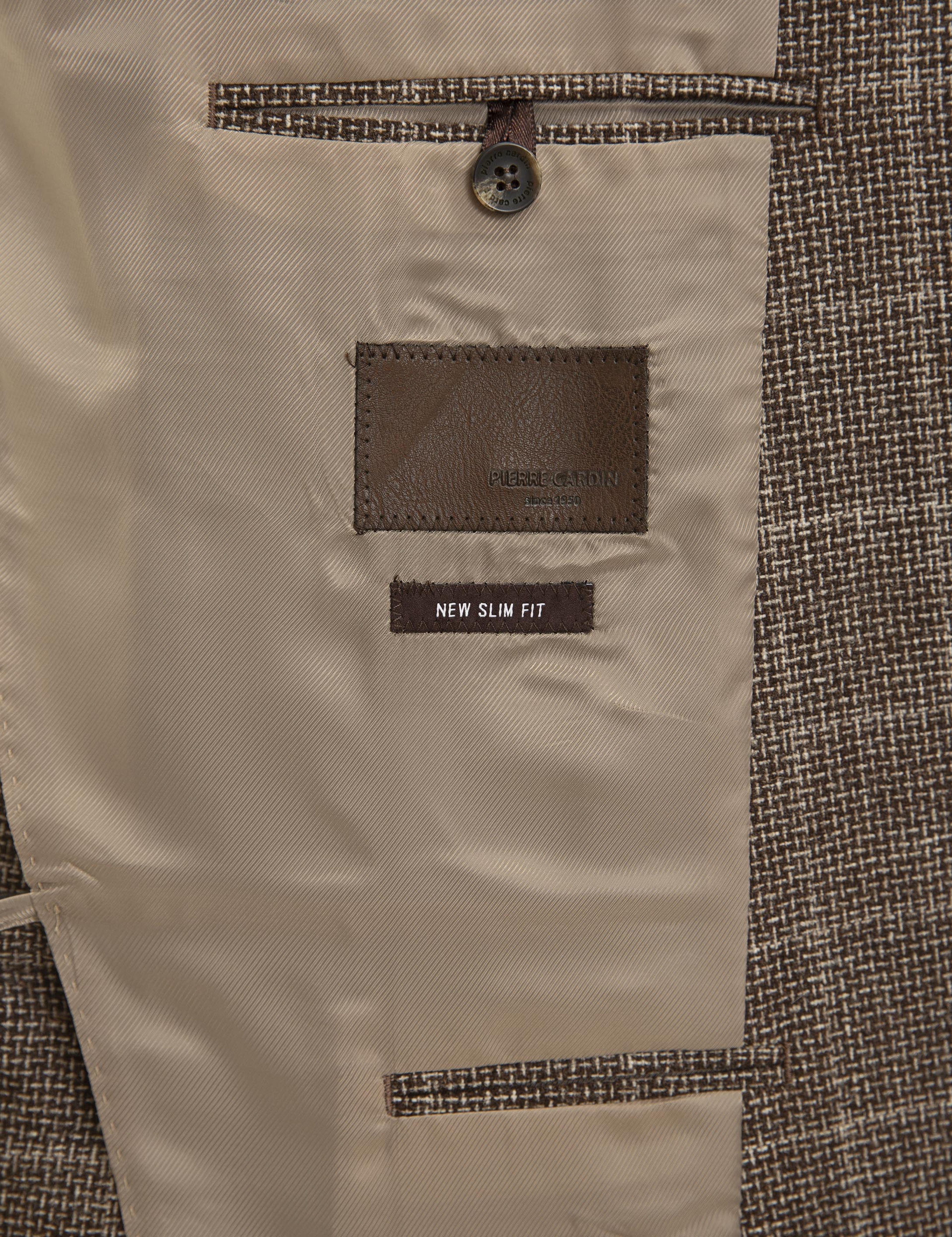 Kahverengi Ex. Slim Fit Ceket - Image 6