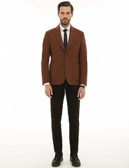 Kiremit Slim Fit Ceket - 50229304020