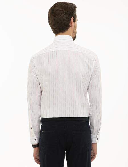 Bordo Slim Fit Uzun Kollu Gömlek - 50230246003