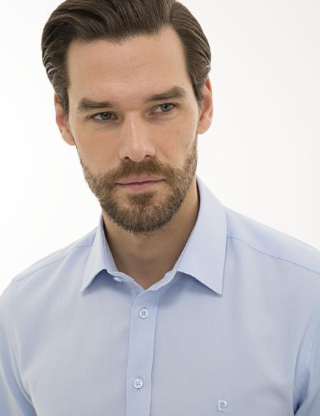 Açık Mavi Slim Fit Oxford Gömlek - 50233534005