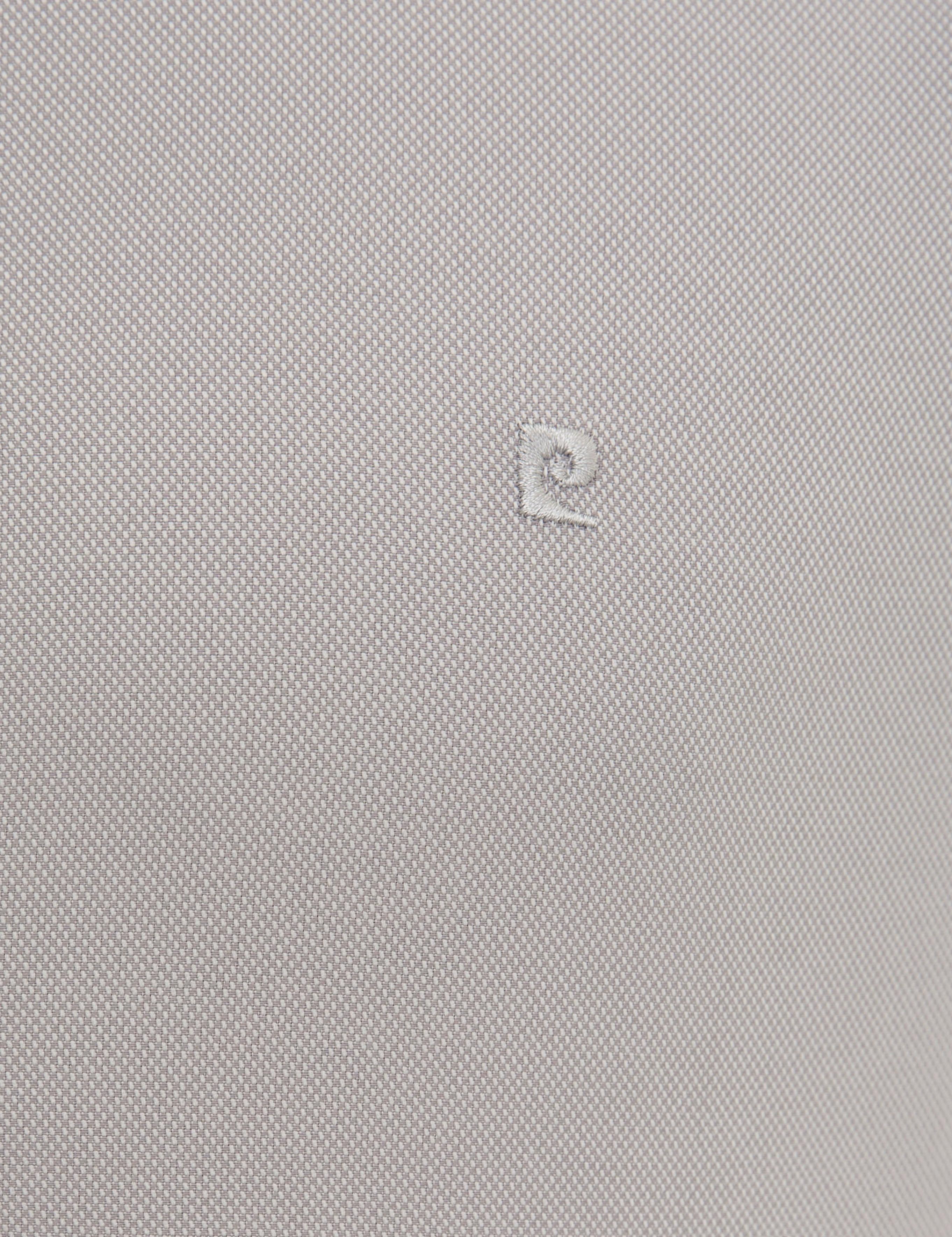 Gri Slim Fit Oxford Gömlek