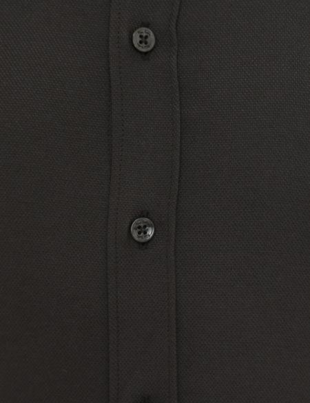 Siyah Slim Fit Oxford Gömlek - 50233534032