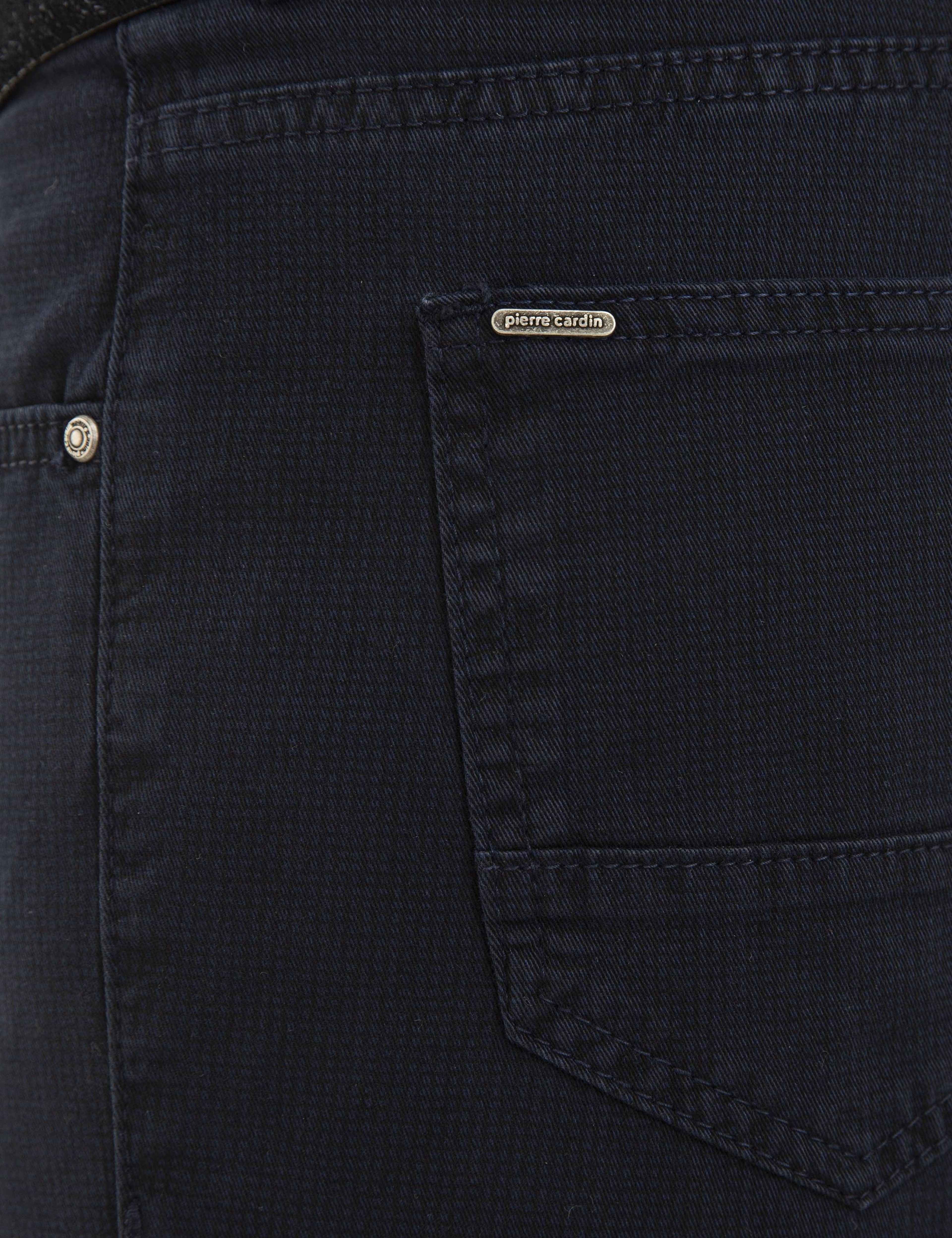 Lacivert Slim Fit Kanvas Pantolon