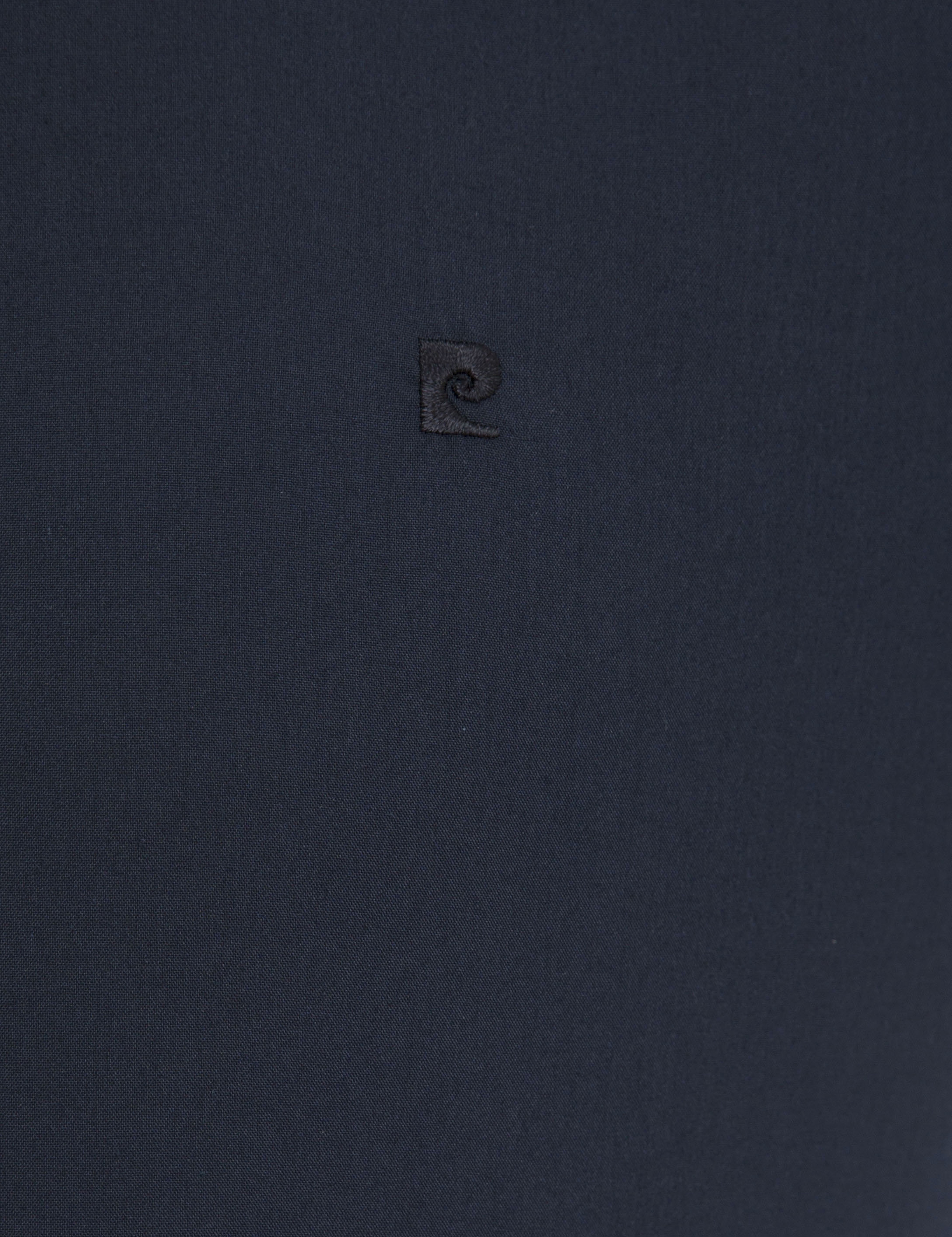 Lacivert Slim Fit Basic Gömlek - Image 5