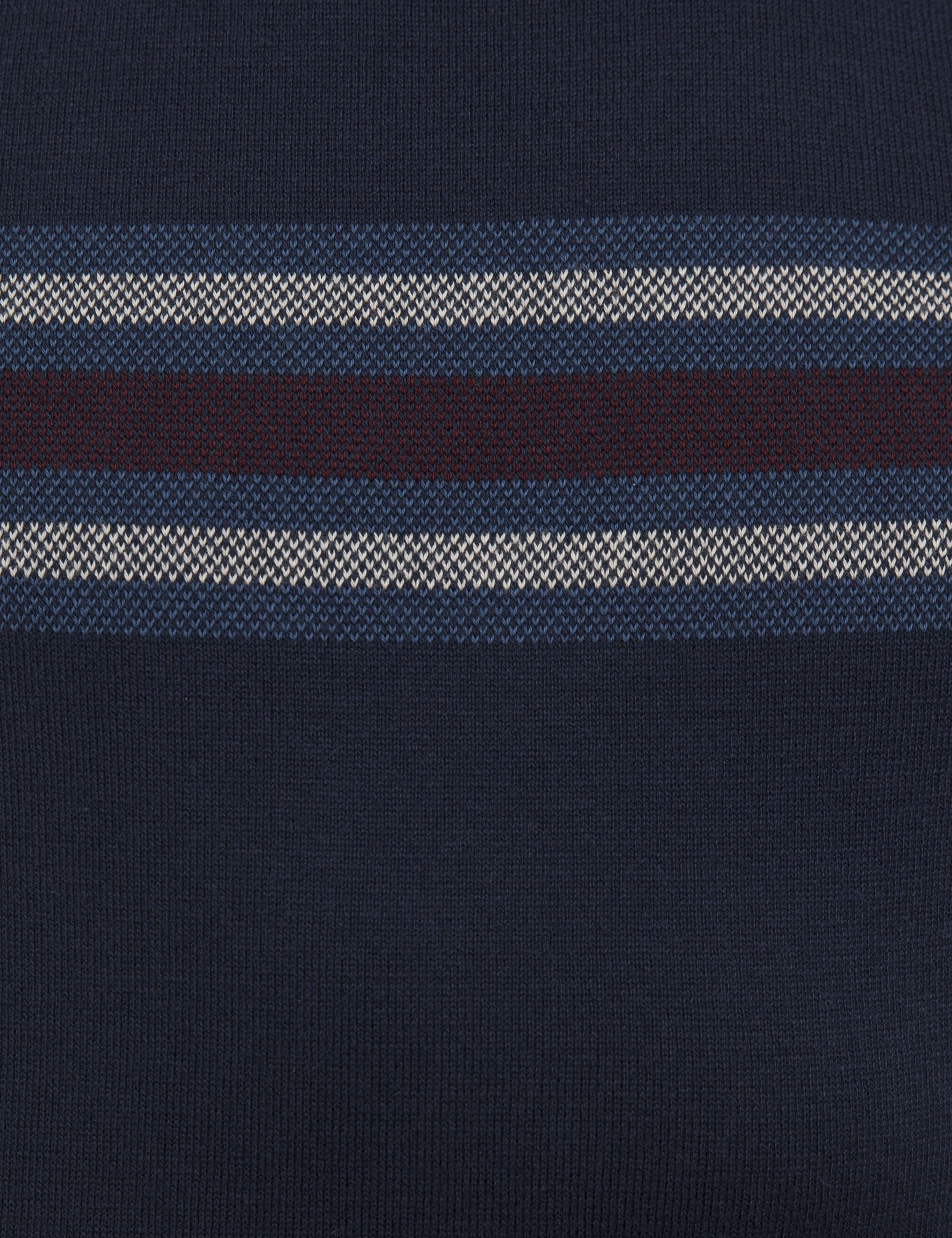 Lacivert Slim Fit Triko Kazak