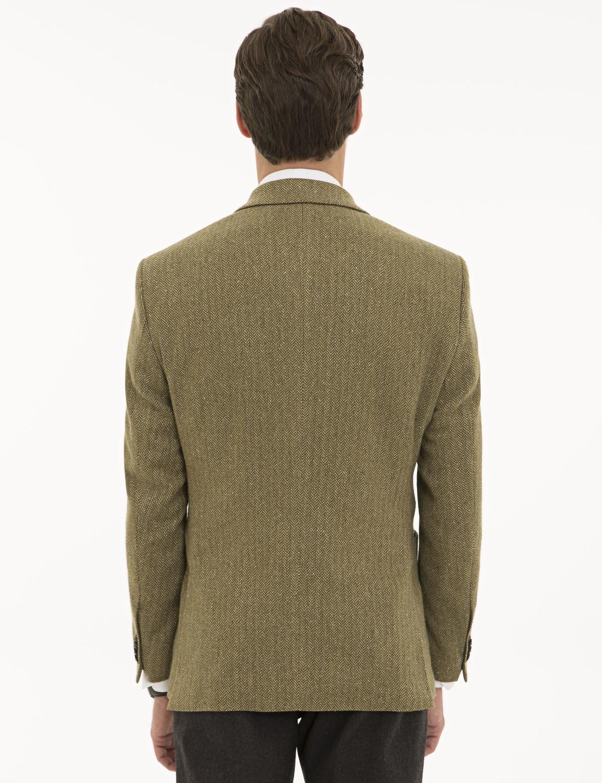 Yeşil Slim Fit Ceket - 50225486005