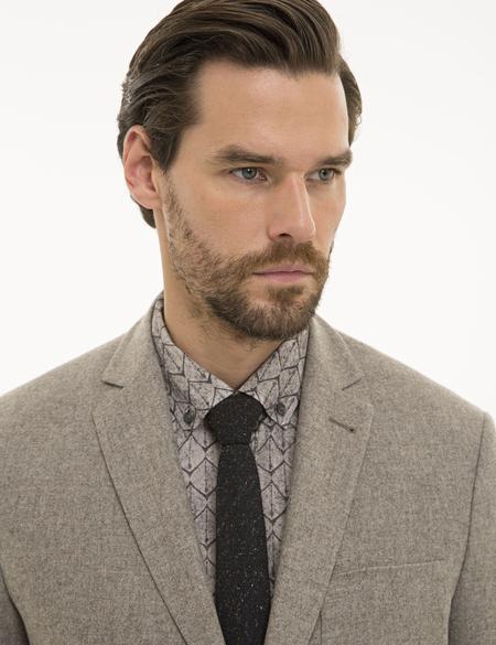 Açık Kahverengi Slim Fit Ceket - 50225497014