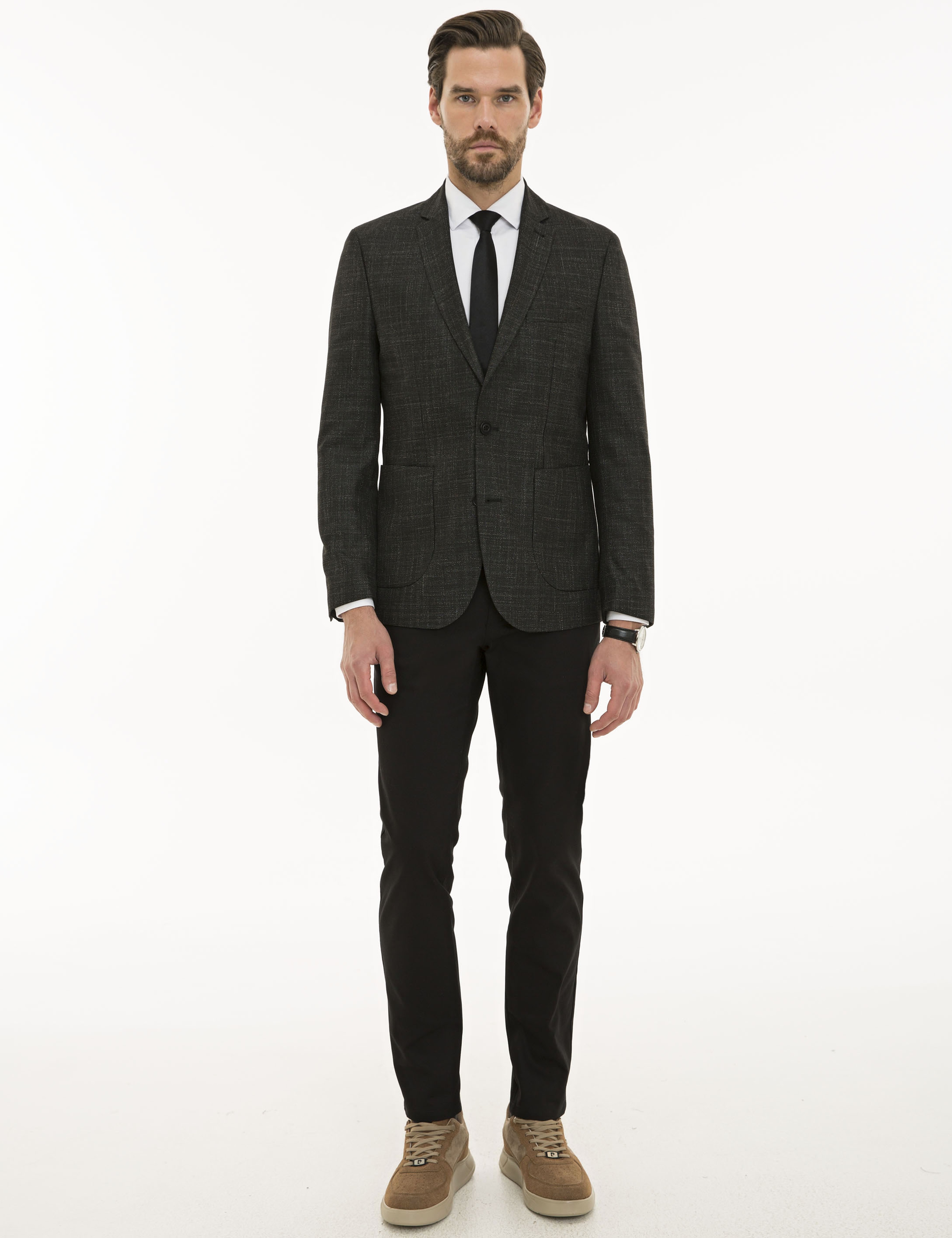 Siyah Slim Fit Ceket