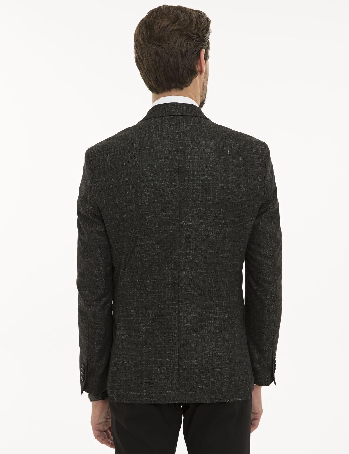 Siyah Slim Fit Ceket - 50225993005