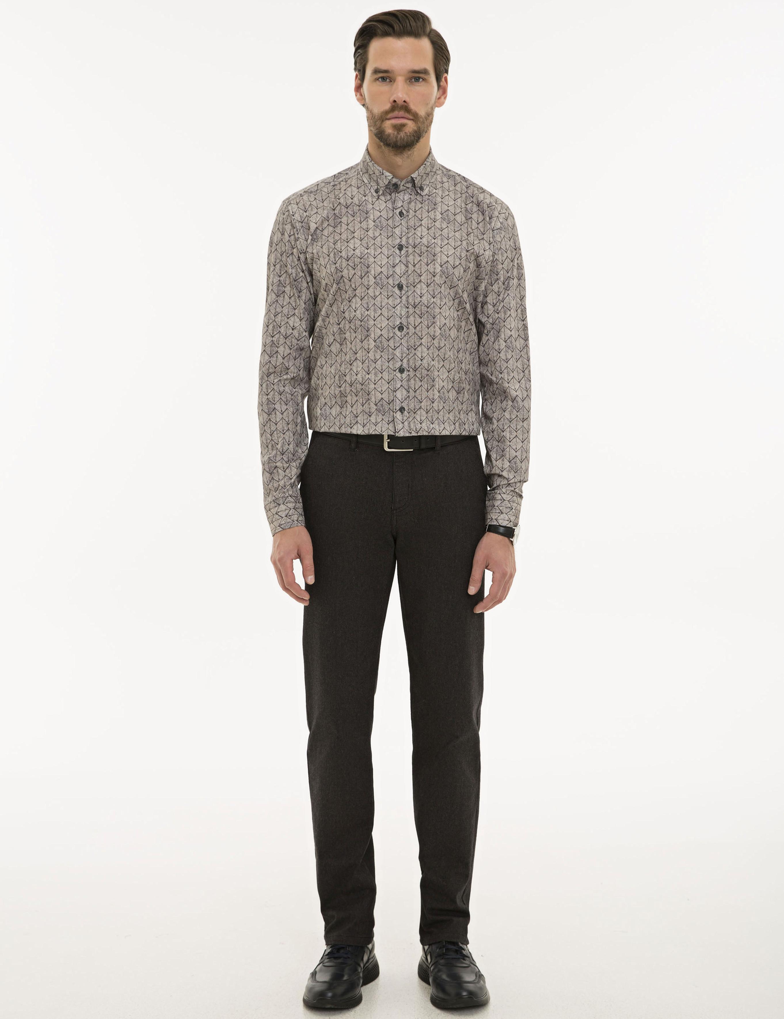 Gri Regular Fit Gömlek