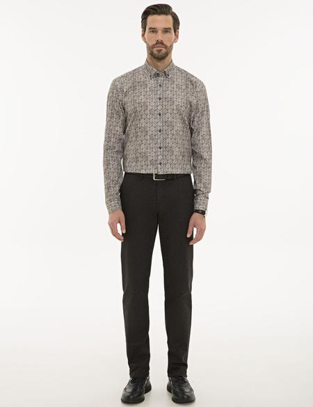 Gri Regular Fit Gömlek - 50228443020