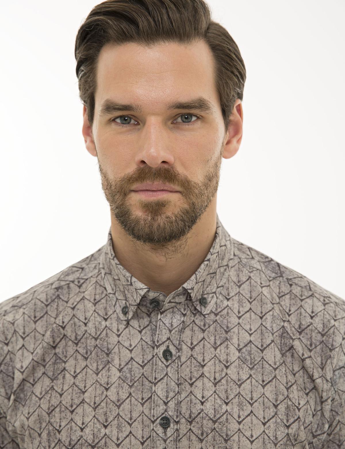 Gri Regular Fit Gömlek - 50228443020