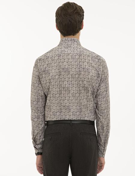 Gri Regular Fit Gömlek - 50228443020