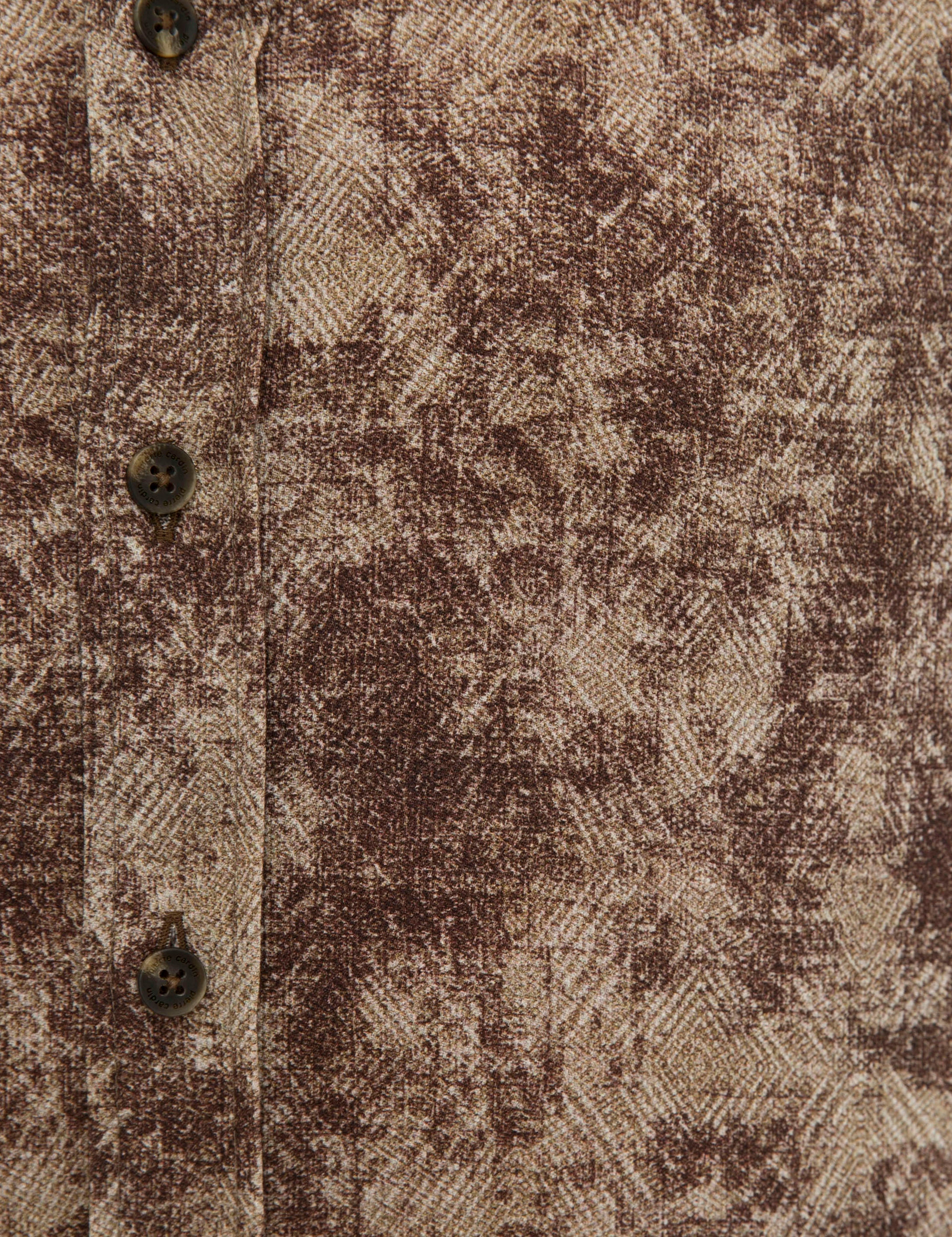 Kahverengi Slim Fit Uzun Kollu Gömlek - Image 5