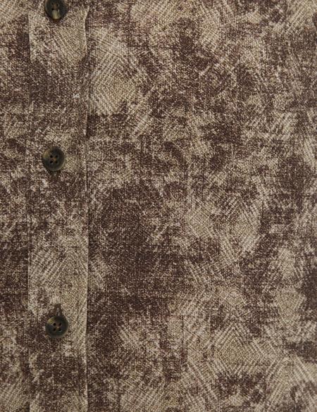 Kahverengi Slim Fit Uzun Kollu Gömlek - 50229512019