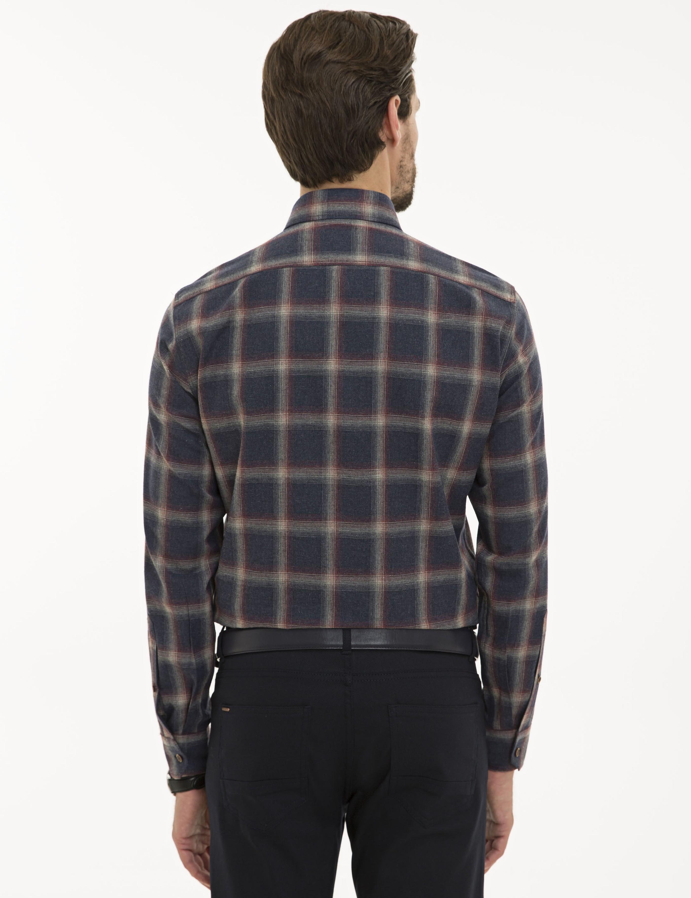 Lacivert Slim Fit Gömlek