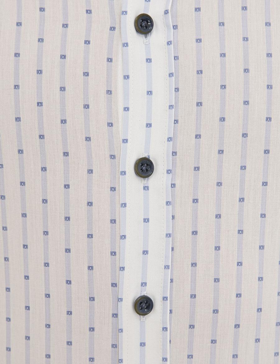 Beyaz Slim Fit Uzun Kollu Gömlek