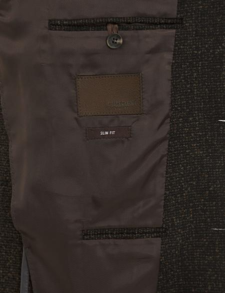 Kahverengi Slim Fit Ceket - 50229109035