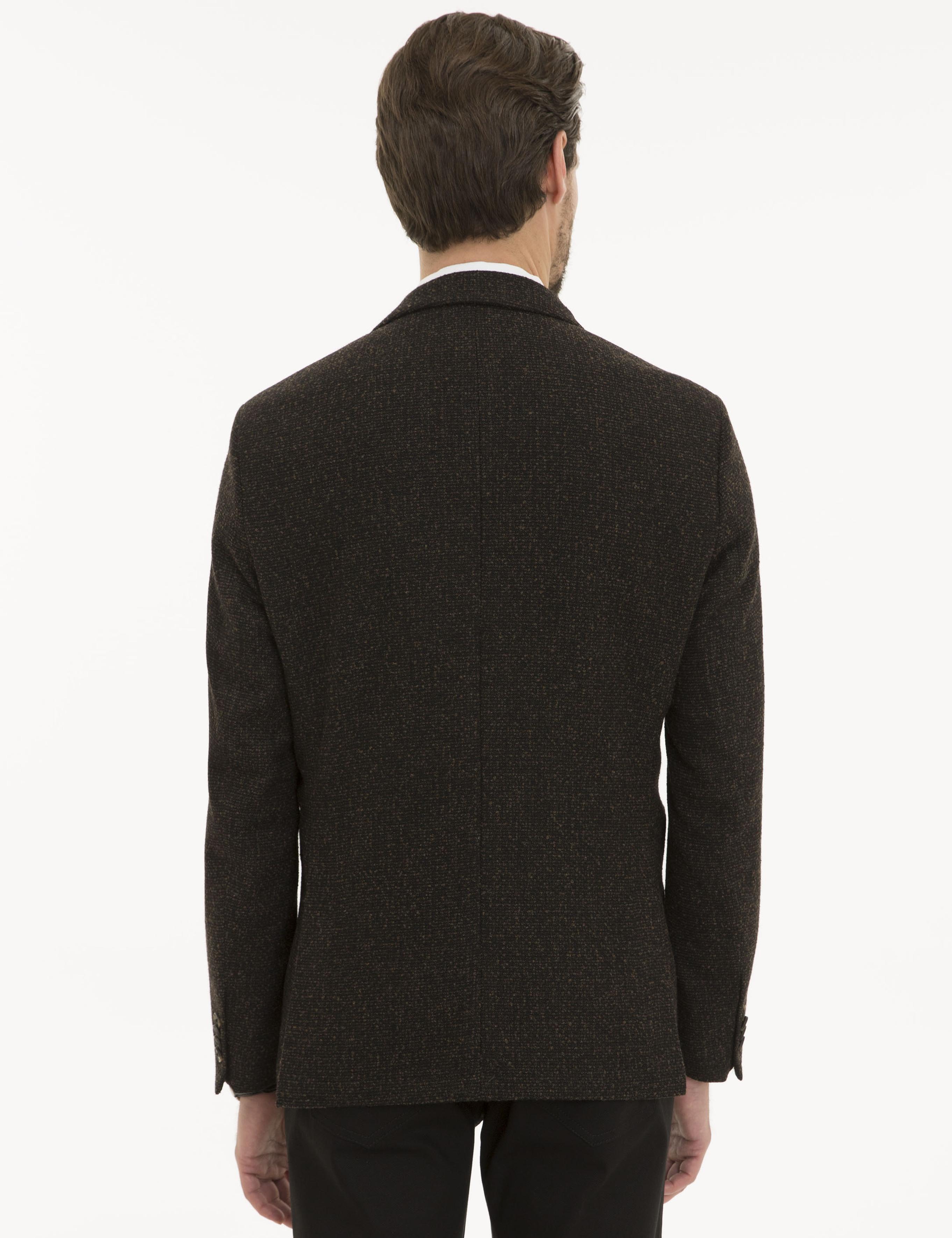 Kahverengi Slim Fit Ceket
