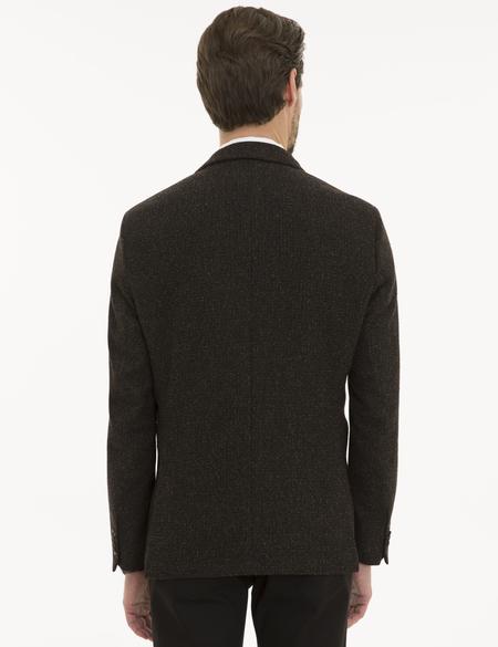 Kahverengi Slim Fit Ceket - 50229109035