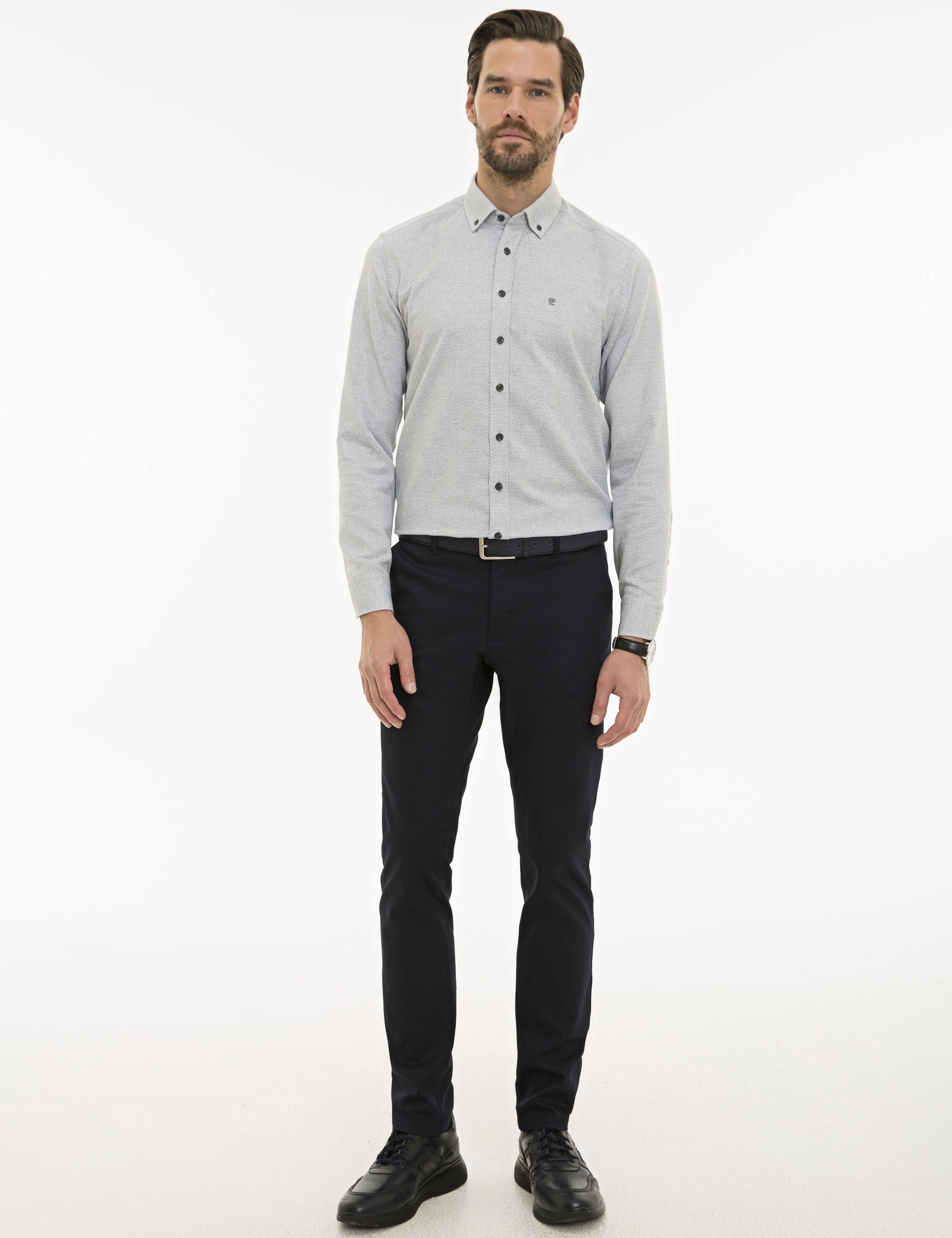 Lacivert Slim Fit Chino Pantolon