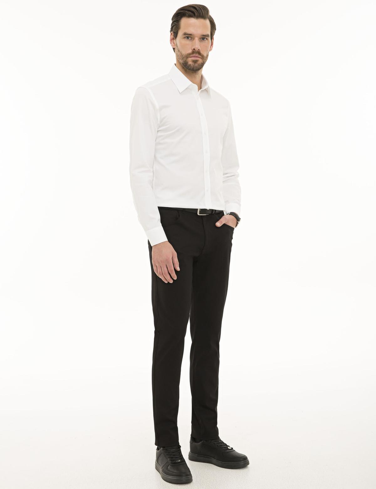 Siyah Slim Fit Chino Pantolon - 50230401070