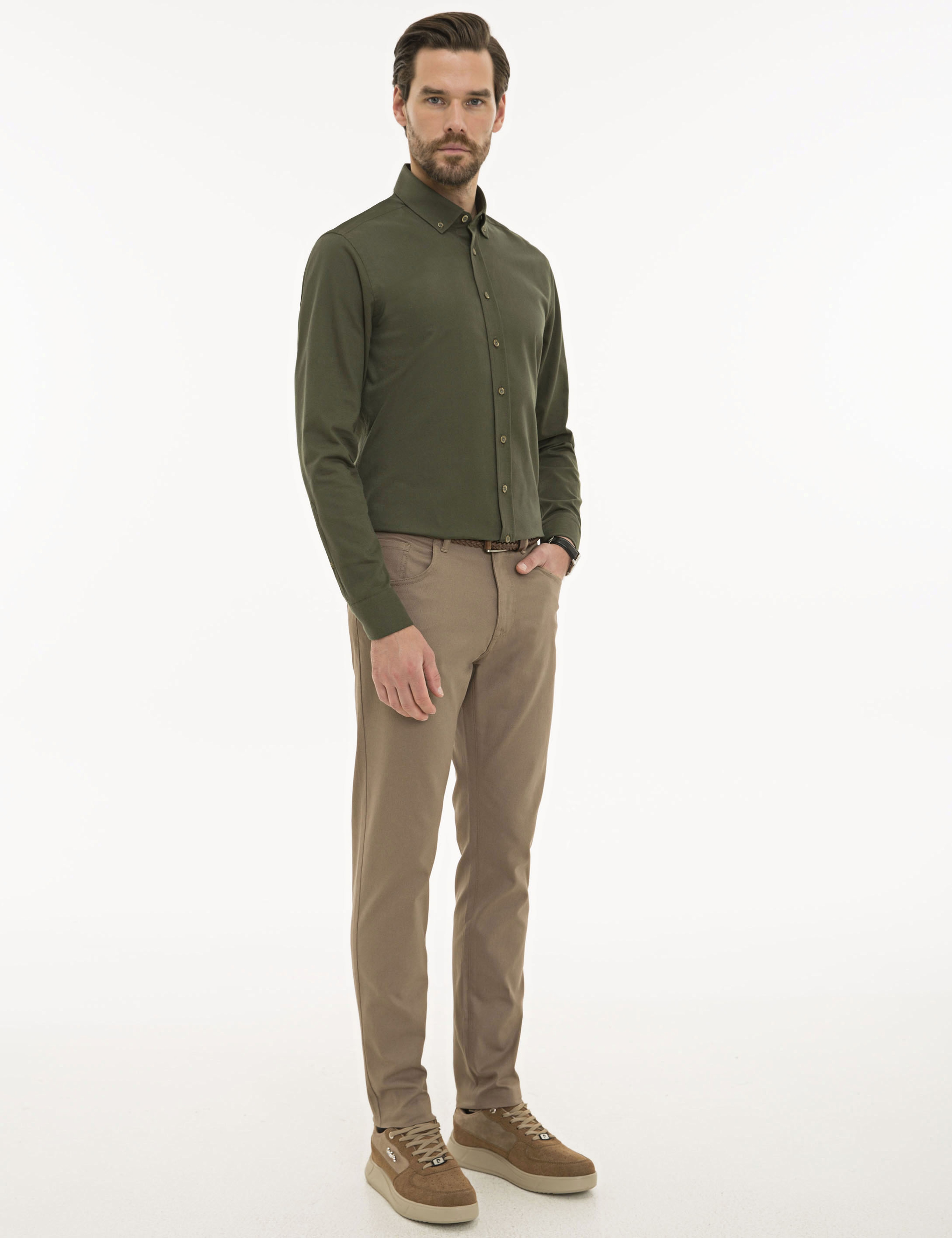 Vizon Slim Fit Kanvas Pantolon - Image 2