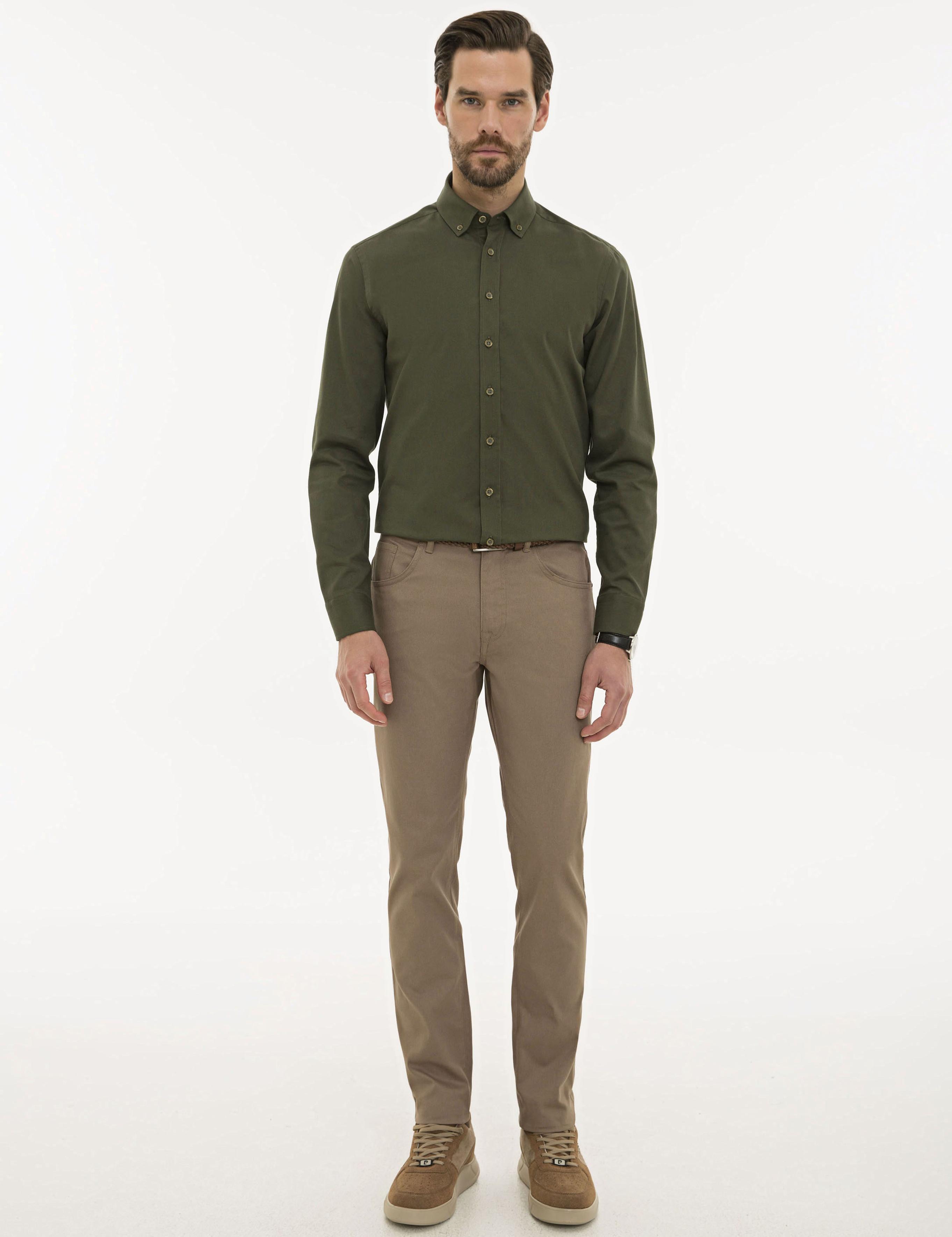 Vizon Slim Fit Kanvas Pantolon