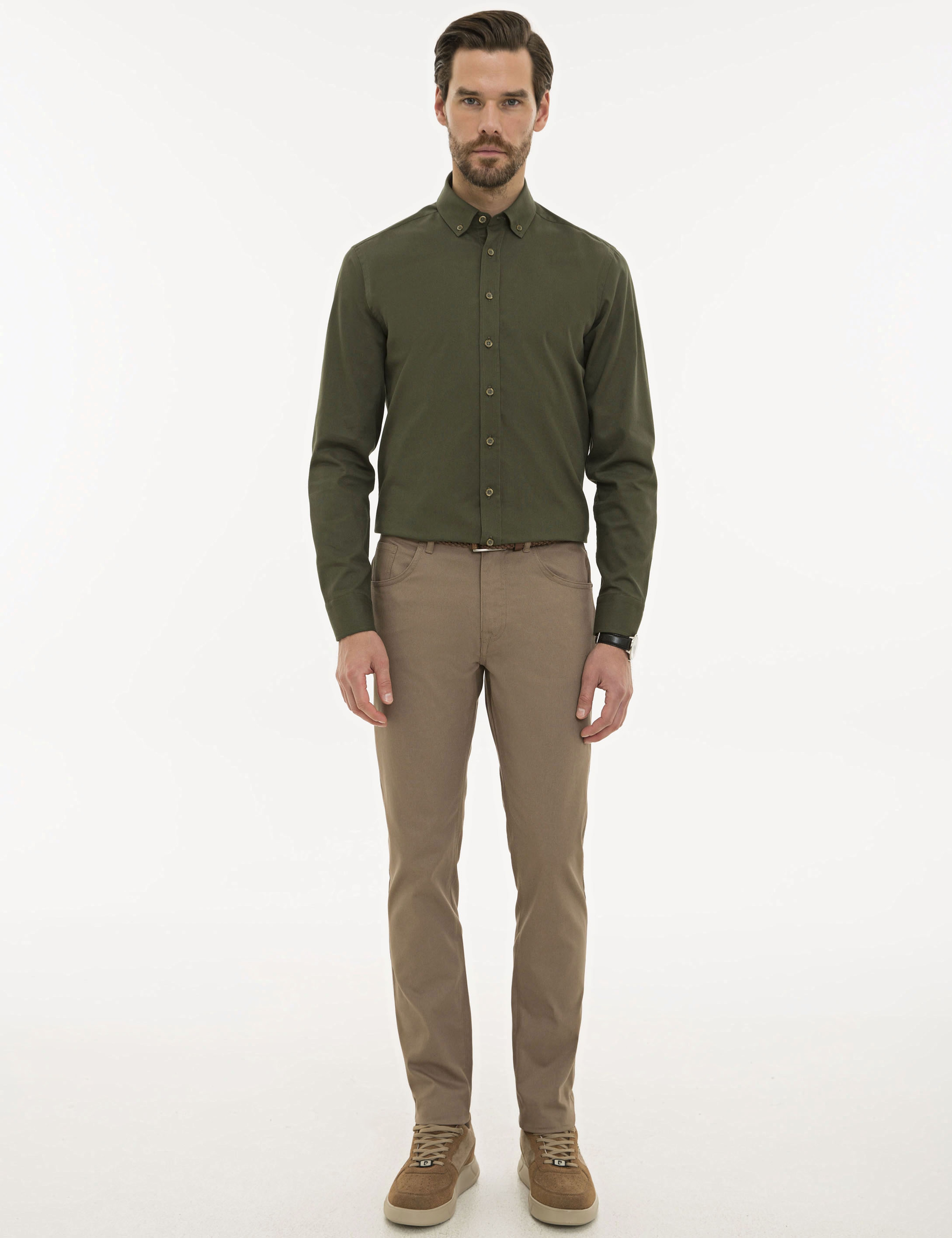 Vizon Slim Fit Kanvas Pantolon - Image 1