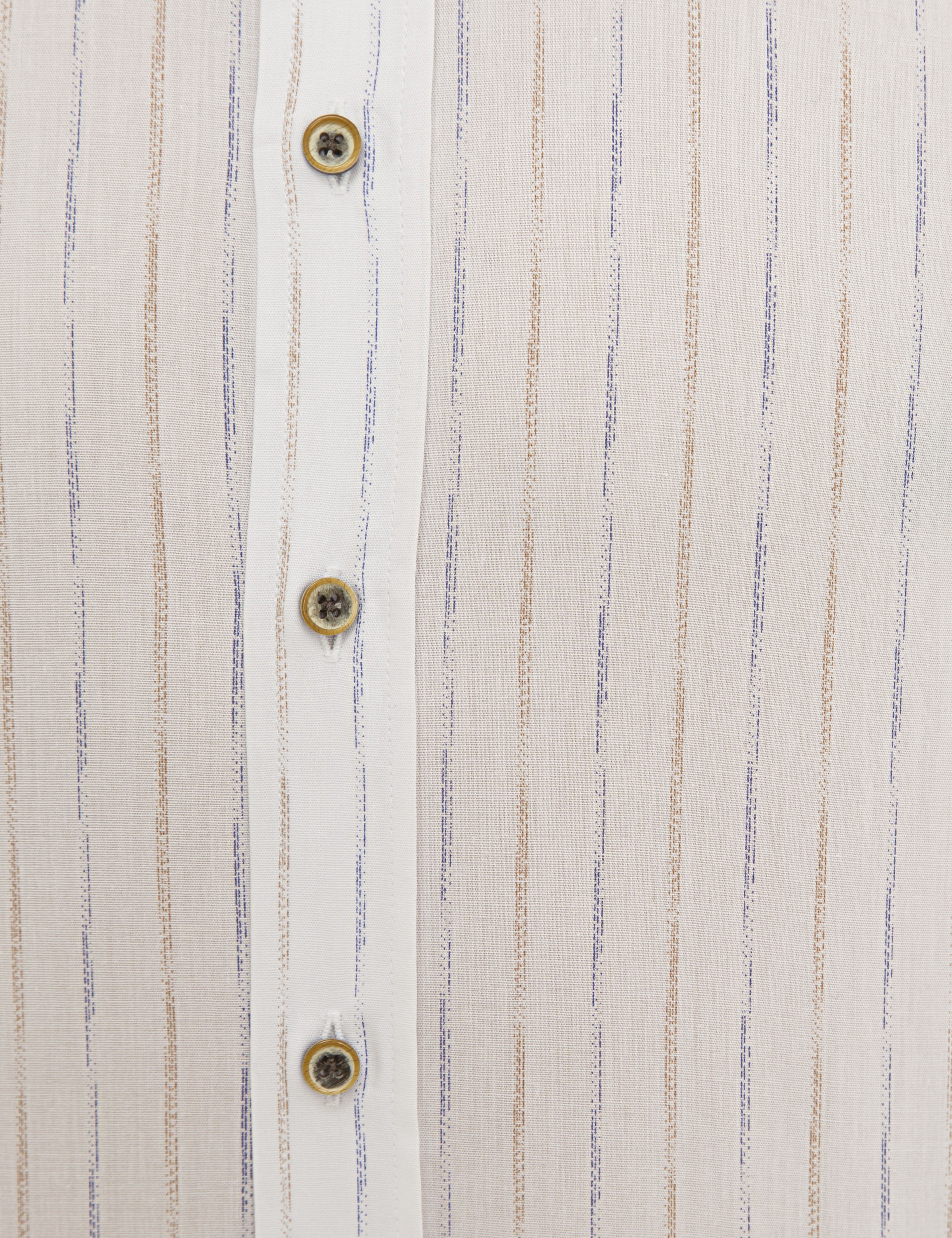 Bej Slim Fit Uzun Kollu Gömlek
