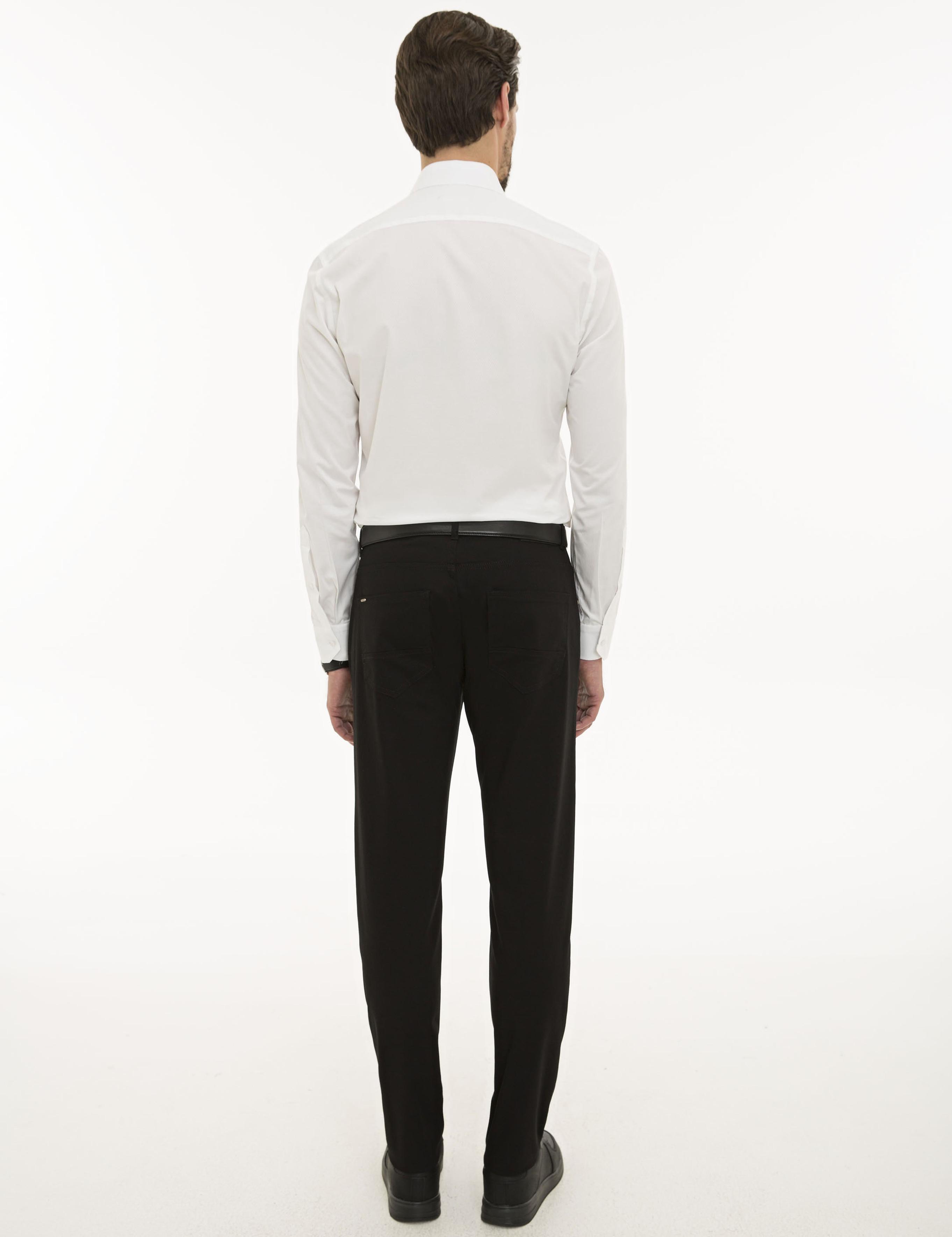 Siyah Slim Fit Chino Pantolon