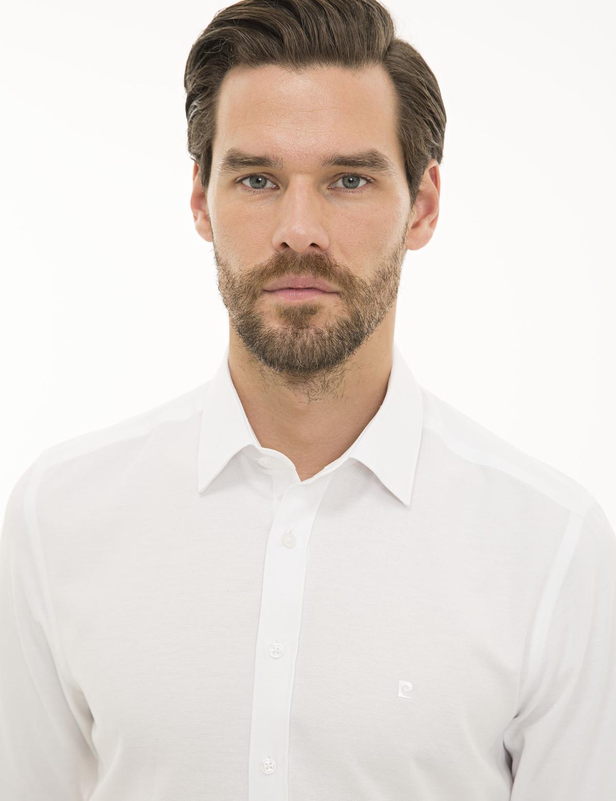 Beyaz Slim Fit Oxford Gömlek - 50233534016