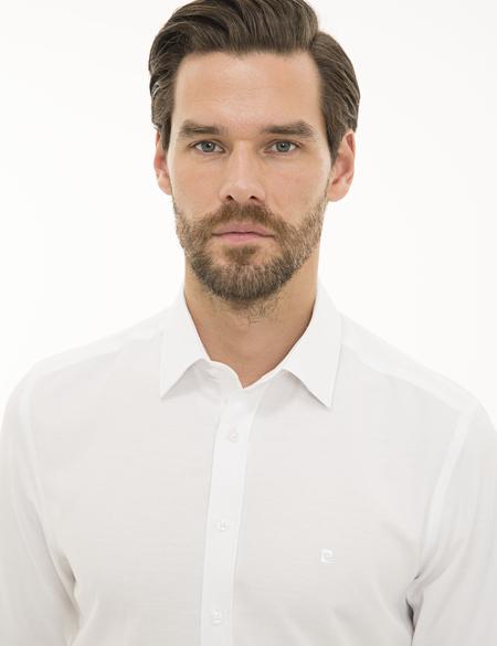 Beyaz Slim Fit Oxford Gömlek - 50233534016