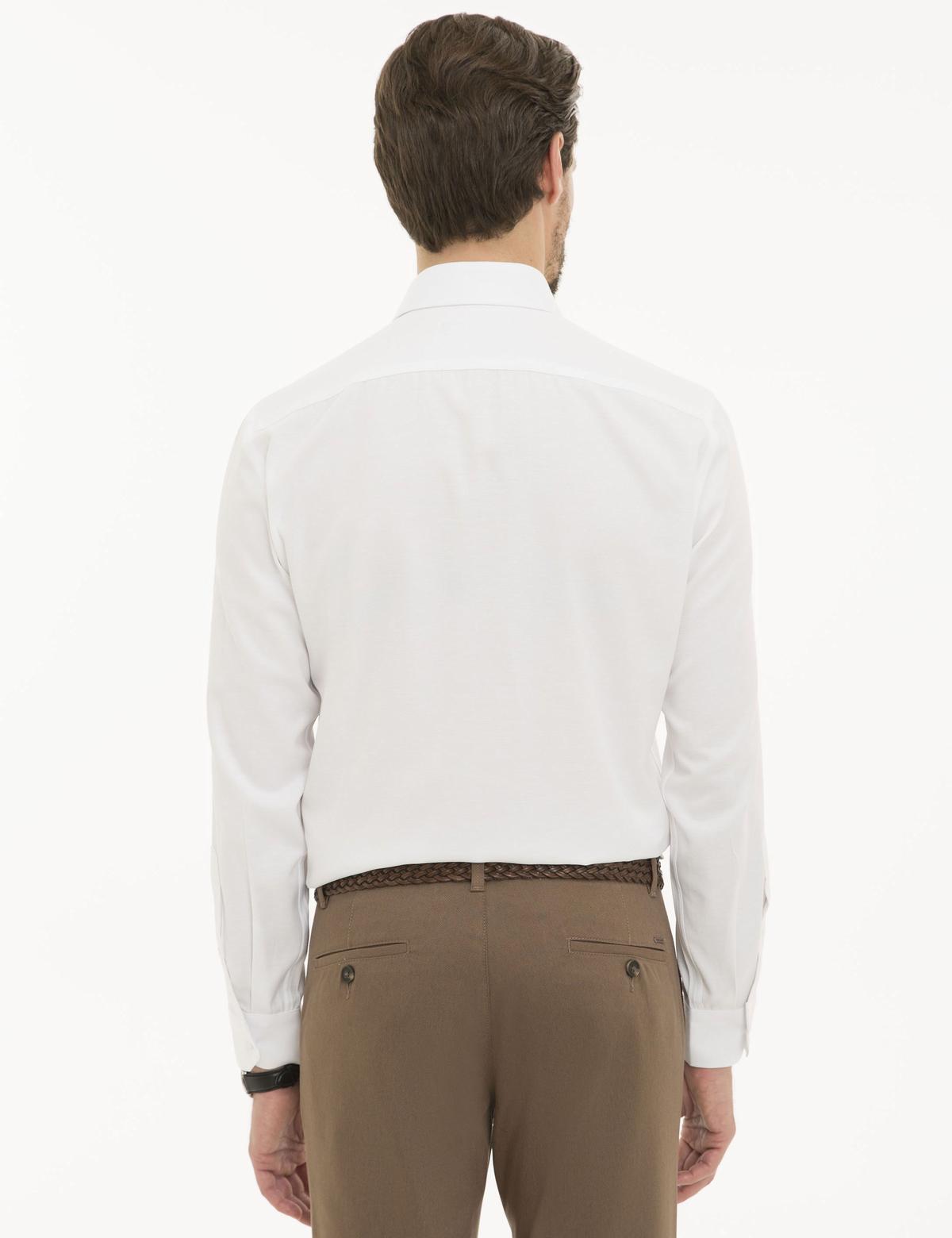 Beyaz Slim Fit Oxford Gömlek - 50233534016