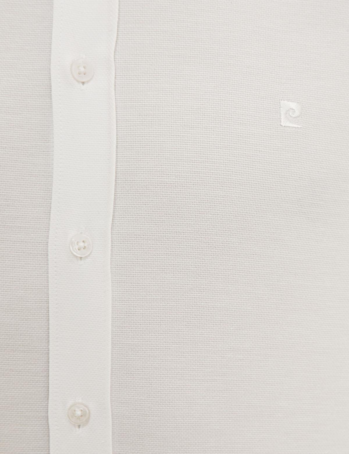 Beyaz Slim Fit Oxford Gömlek - 50233534016