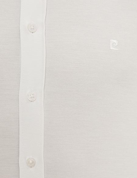 Beyaz Slim Fit Oxford Gömlek - 50233534016