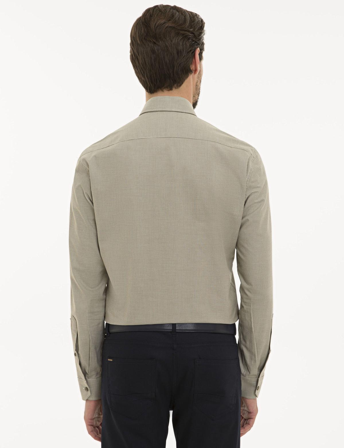 Haki Slim Fit Uzun Kollu Gömlek - 50227454040