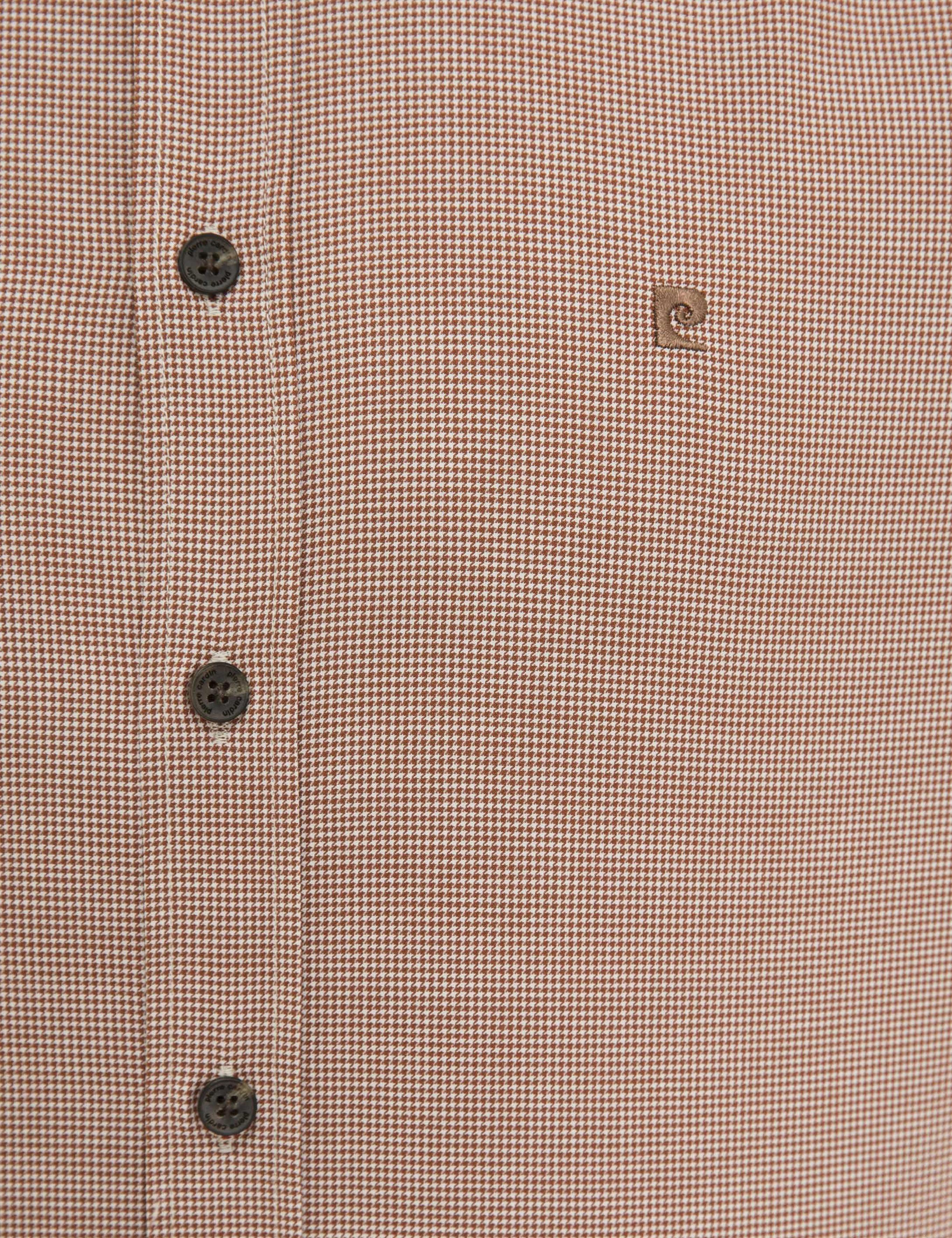 Turuncu Slim Fit Uzun Kollu Gömlek