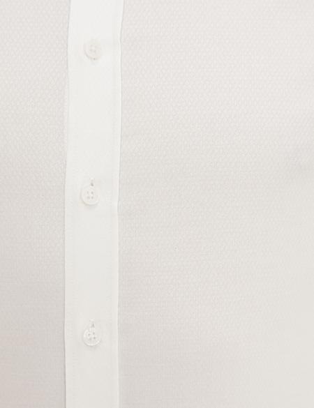 Beyaz Ex. Slim Fit Uzun Kollu Gömlek - 50229094001